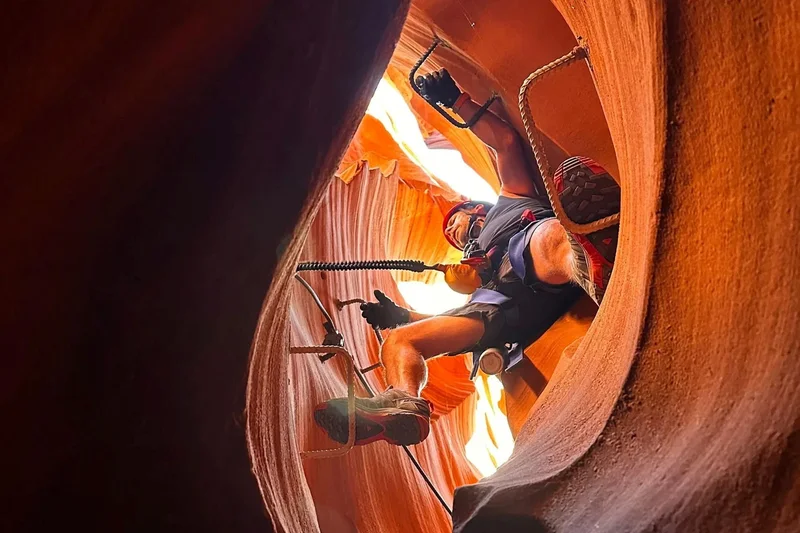 Antelope Ridge Via Ferrata — slot canyon experience near Page, AZ