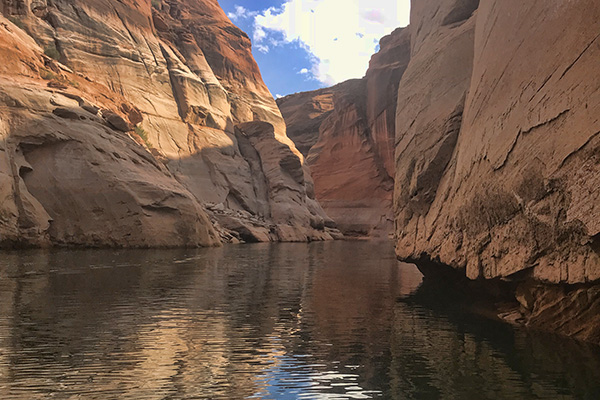 water slot canyon southern utah